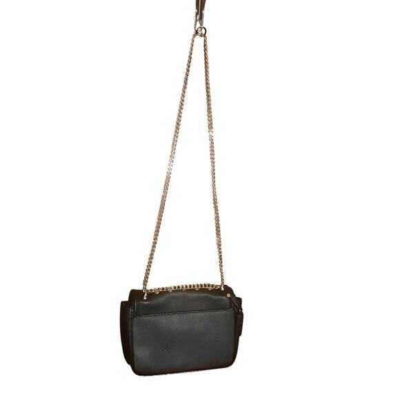 Victoria's Secret The Victoria's Black Medium Shoulder Bag Gold & Studded Cutch - Picture 3 of 10